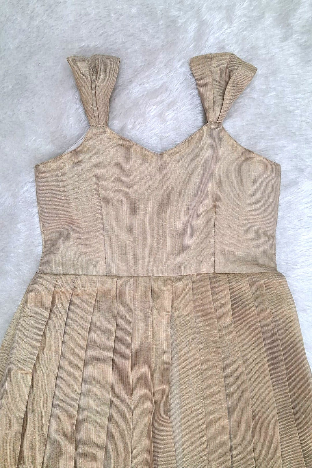Elegant Orange Blouse with Cream Zari Skirt Set