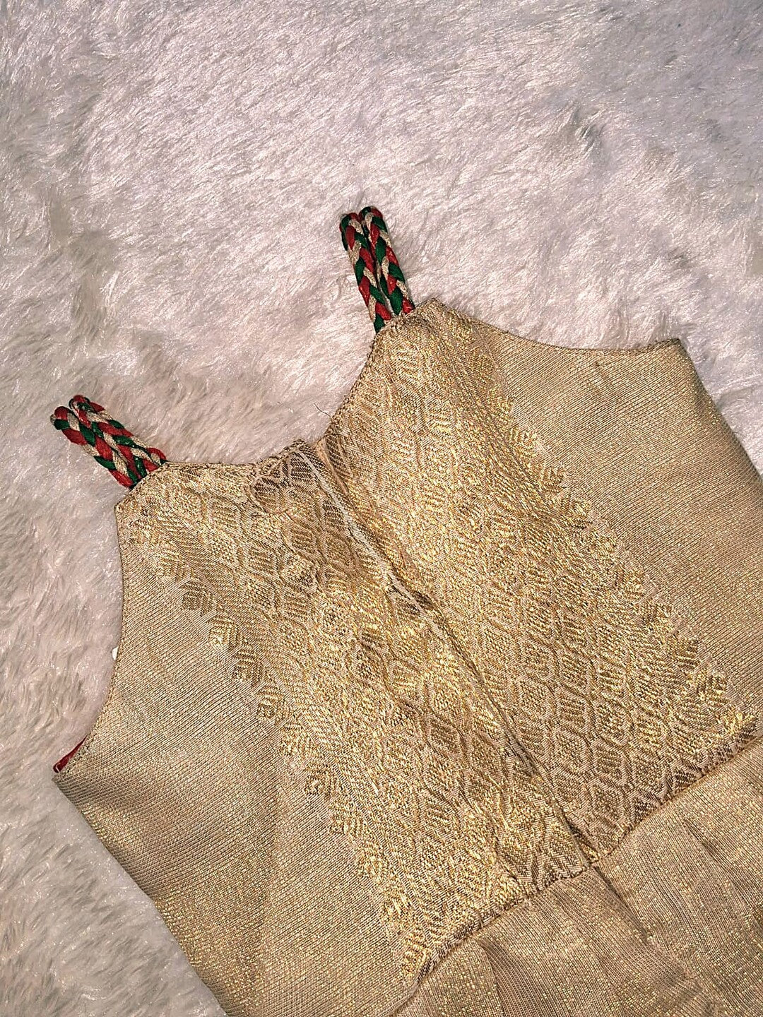 Elegant Tissue Fabric Frock with Hand Embroidery – Bird Motif